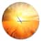 Designart Sand Landscape with Sun Modern Wall Clock